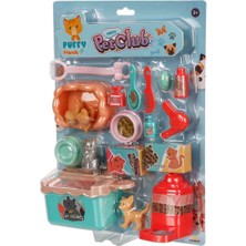 Toyfest Mini Kediler Bakım Seti Aksesuarlı 18 Parçalı - Model 2