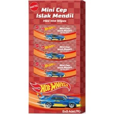 Toyfest Hot Wheels Islak Mini Cep Mendili 8'li