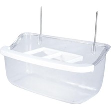 Storemax Uslucanmarketplace Beak's Kuş Yemlikleri, 10 cm Telli Izgaralı Yemlik, Şeffaf x 32 Adet