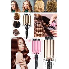 Özbience 3'lü Oymalı Saç Şekillendirici ve Bigudi Seti, Kıvırcık ve Düz Saçlar Için