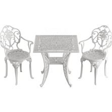 Ivf Beyaz Kare Masa + 2'li Isparta Sandalye