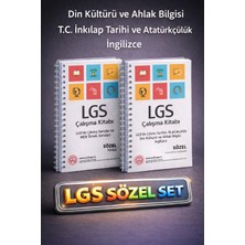 Yetsis Yayınları 2026 8.sınıf Sözel Set Lgs Meb Çalışma Soruları ve Çıkmış Sorular, Iki Kitap Bir Arada, Türkçe ve Sözel (Tarih, Din Kültürü, Ingilizce), 2026 Güncel Içerik ve Renkli Baskılı, Helezon Spiral Ciltli