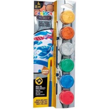 Toyfest Carioca Metalik Tempera Fırçalı Suluboya Yıkanabilir 6X25 ml