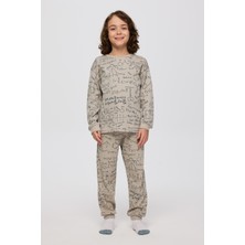 Panço Erkek Çocuk Baskılı Pijama Takımı