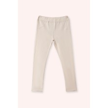 Panço Kız Çocuk Örme Bej Tayt