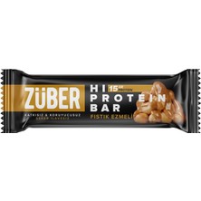 Storemax Uslucanmarketplace Züber Şeker Ilavesiz Fıstık Ezmeli 45 gr 12LI Yüksek Protein Bar