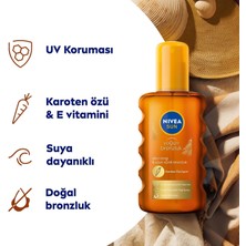 Storemax Uslucanmarketplace Nıvea Sun Karoten Özlü Yoğun Bronzlaştırıcı Güneş Vücut Sprey 200ML, E Vitamini, Uzun Süreli Bronzluk, Spf6