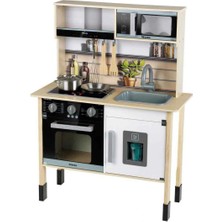Toyfest Sesli ve Işıklı Miele Aksesuarlı Ahşap Mutfak Seti