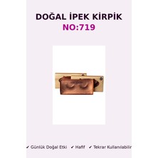 Ocean Doğal Ipek Takma Kirpik NO:719 – Hafif, Günlük Doğal Görünüm, Yeniden Kullanılabilir Mink Kirpik