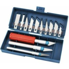 Toyfest 13 Adet / Takım Oyma Bıçakları Yapma Polimer Kil Metal Neşter Bıçak Araçları Kiti + Kutusu