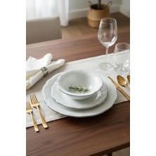 Kütahya Home Luxury Yemek Takımı 24 Parça Gerçek Gümüş Lüks Modern