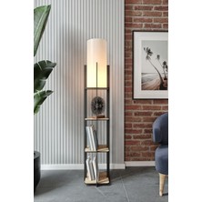 Allians Modern Meşe Raflı Crop Lambader ile Şık ve Fonksiyonel Aydınlatma