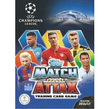 Toyfest 36 Paket (216 Kart) Uefa Şampiyonlar Ligi 16/17 Match Attax Futbolcu Kartları