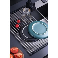 Storemax Uslucanmarketplace Katlanabilir Evye Üstü Paslanmaz Çelik Sebze Meyve Bulaşık Kurutucu Nihale MIT1155