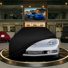 ULTRASHOP Chevrolet Corvette C6 (2008-2013) Ls3 Siyah Kumaş Oto Branda Araca Özel Penye Araba Brandası Araç Örtüsü