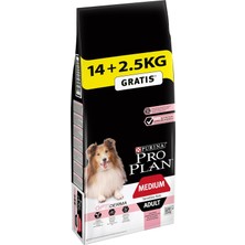 Storemax Uslucanmarketplace Pro Plan Medium Somonlu Kuru Köpek Maması, Yetişkin, 14 kg + 2.5 kg Hediye