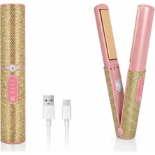 Özbience Kablosuz Titanyum Saç Düzleştirici ve Bukle Yapıcı, 3 Isı Seviyesi, Usb-C