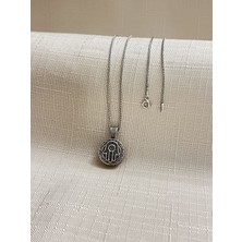 Fatma Ana Eli Cevşen 925 Ayar Gümüş Erkek Olye