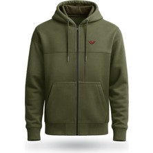 Tarrzzcom Unisex Kapşonlu Fermuarlı Sweatshirt - Özel Kesim 3 Iplik Cepli Fermuarlı Sweatshirt