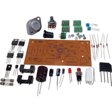 Devre Dünyası Kısa Devre Korumalı Dc 0-24V 1A Ayarlı, +5V, -5V, +12V, -12V Sabit Çıkışlı Güç Kaynağı Kendin Yap Hobi Devresi Dıy Lehimleme Kiti Demonte(Montesiz)