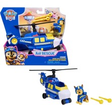 Toyfest Paw Patrol Air Rescue Chase Spin Master Mermi Atan Polis Helikopteri 18 cm + 7 cm Figür 2 Mermi