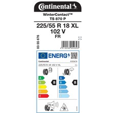 Continental 225/55R18 102V Xl Fr TS870P Kış Lastigi Üretim YILI:2025