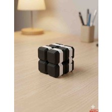 ​minelly Mag-Blok Siyah-Beyaz Sonsuz Stres Küpü - Modüler Katla aç