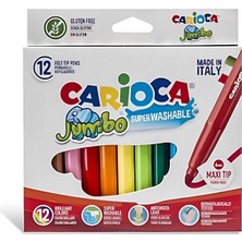 Toyfest Carioca Jumbo Süper Yıkanabilir Keçeli Boya Kalemi 12’li