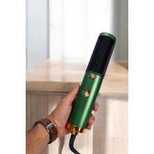 Özbience Saç Düzleştirici ve Fön Tarak, Taşınabilir, Üflemeli, Sıkı Dişli