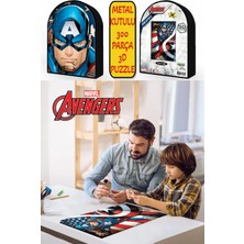 Toyfest Prime 3D - Captain America 300 Parça Puzzle 35584 - Metal Kutu