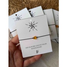 Sfenks. Yıldız Figürlü Ip Bileklik 5’li Set – Minimal Tasarım Şans Bilekliği, Ayarlanabilir Unisex Bileklik