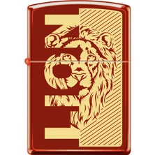 Zippo Scarlet King Lion Dizayn Çakmak
