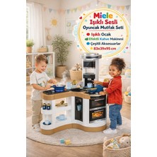 Toyfest Klein Miele Işıklı Sesli Oyuncak Mutfak Seti + Kahve Makinesi 83X39X95 cm