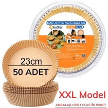 Ne Verelim Size Buğz 50 Adet Air Fryer Pişirme Kağıdı Tek Kullanımlık  23 cm Yuvarlak Pişirme Kağıdı Xxl Pvc Li