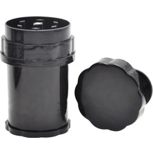 Storemax Uslucanmarketplace Grınder Parçalayıcı Plastik Baharat Öğütücü Herb Spice 4 Katmanlı (58MM-SIYAH)