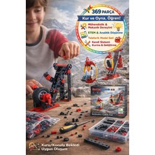 Toyfest Fischertechnik Teleferik Yapım Seti 369 Parça 3 Model | Stem Mekanik Mühendislik 7+