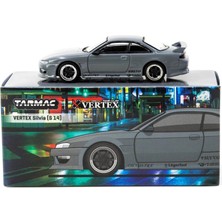Toyfest Tarmac Works 1/64 Vertex Silvia (S 14) Grey