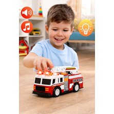Toyfest Sesli ve Işıklı Itfaiye Kamyonu 15 cm Merdivenli Serbest Teker