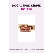 Ocean Doğal Ipek Takma Kirpik NO:716 – Hafif, Günlük Doğal Görünüm, Tekrar Kullanılabilir Mink Kirpik