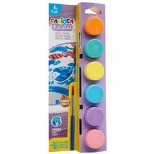 Toyfest Carioca Pastel Tempera Suluboya Süper Yıkanabilir Fırçalı 6X25ML 6'lı Set