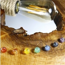 Allians El Yapımı Doğal Çakra Ağaç Lambader, Şık ve Sıcak Atmosfer Yaratır