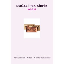 Ocean Doğal Ipek Takma Kirpik NO:718 – Hafif, Doğal Görünüm, Yeniden Kullanılabilir Ipek Kirpik