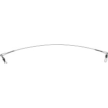 Captain 2916 Hazır Çelik Tel 9 Kat Carbon 10 Adet 17CM Siyah