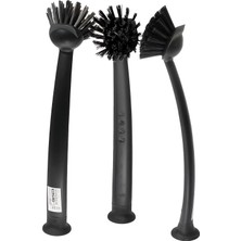 Storemax Uslucanmarketplace Ikea Rınnıg Bulaşık Fırçası Koyu Gri - 3'lü Set