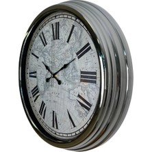 Bucuks Mey Ithalat® Atlas  40 cm Metal Duvar Saati