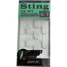 Bkk Sting-32 mt No:10 Üçlü Olta Iğnesi 7 Adet