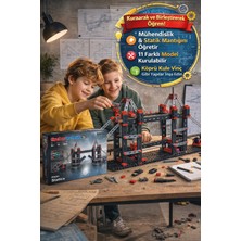 Toyfest Fischertechnik Profi Statics Statik Stem Yapı Seti 364 Parça 11 Model Köprü Kule Vinç 8+