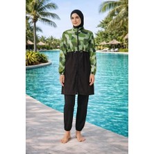 Tesmay Hızlı Kuruyan Paraşüt Kumaş Kadın Tesettür Mayo 22202