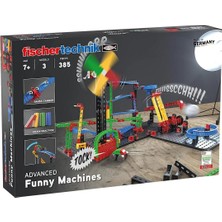 Toyfest Fischertechnik Gelişmiş Eğlenceli Makineler Zincirleme Reaksiyon Seti Yapım Oyuncağı 385 Parça