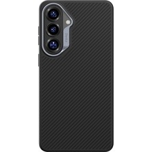 Galaxy S26 Plus Kılıf Karbon Fiber M-Safe Uyumlu Benks Hybrid Armorpro 600D Kevlar Kapak Siyah